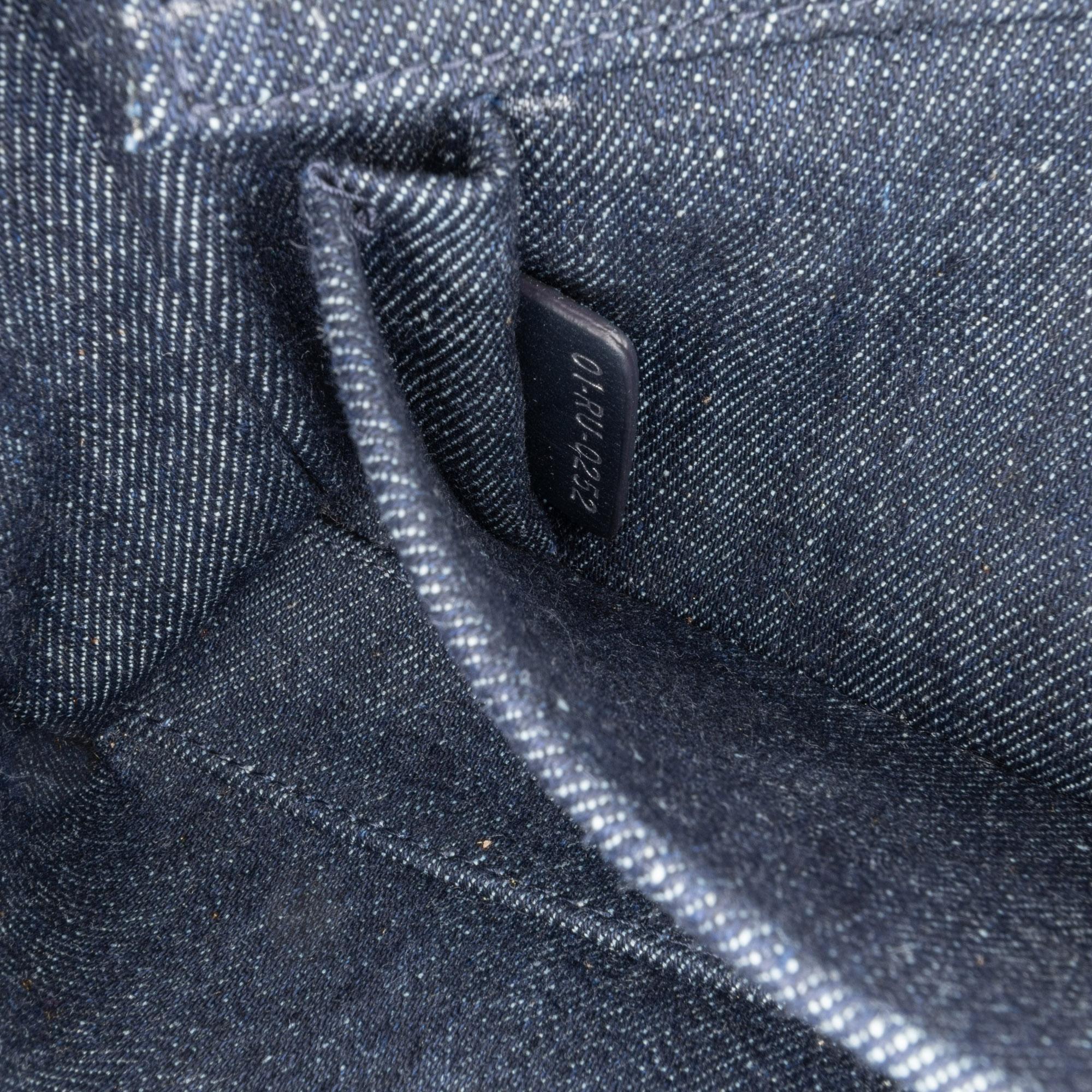 Dior Medium Denim Cannage Eyelet Lady D Joy