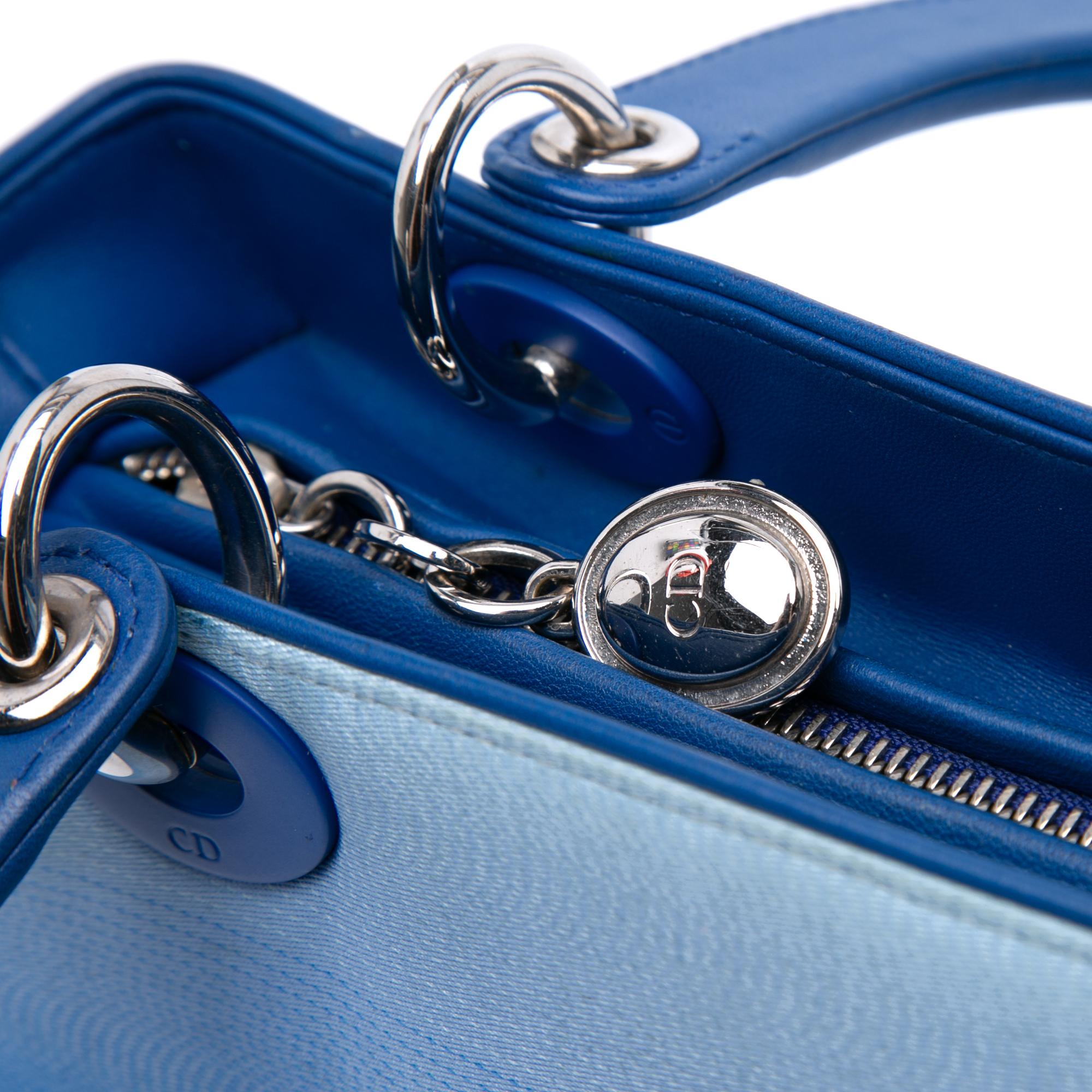 Dior Medium Denim Ombre Lady Dior