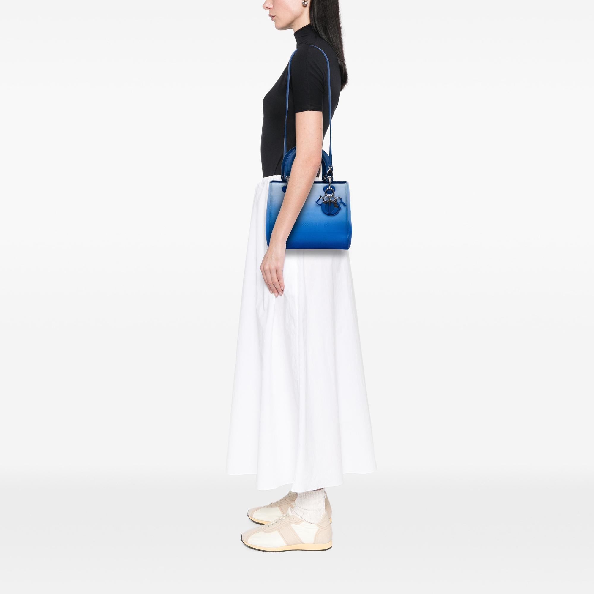 Dior Medium Denim Ombre Lady Dior