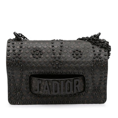 Dior Medium Embossed Calfskin Studded JAdior Chain Flap