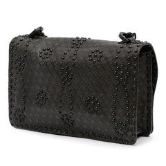 Dior Medium Embossed Calfskin Studded JAdior Chain Flap