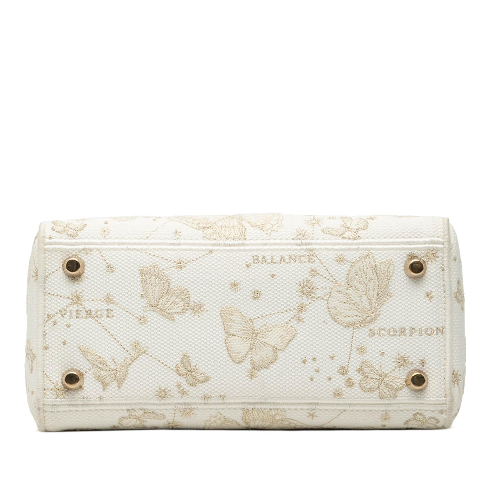 Dior Medium Embroidered Canvas Butterfly Zodiac Lady D Lite