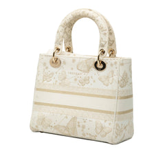 Dior Medium Embroidered Canvas Butterfly Zodiac Lady D Lite