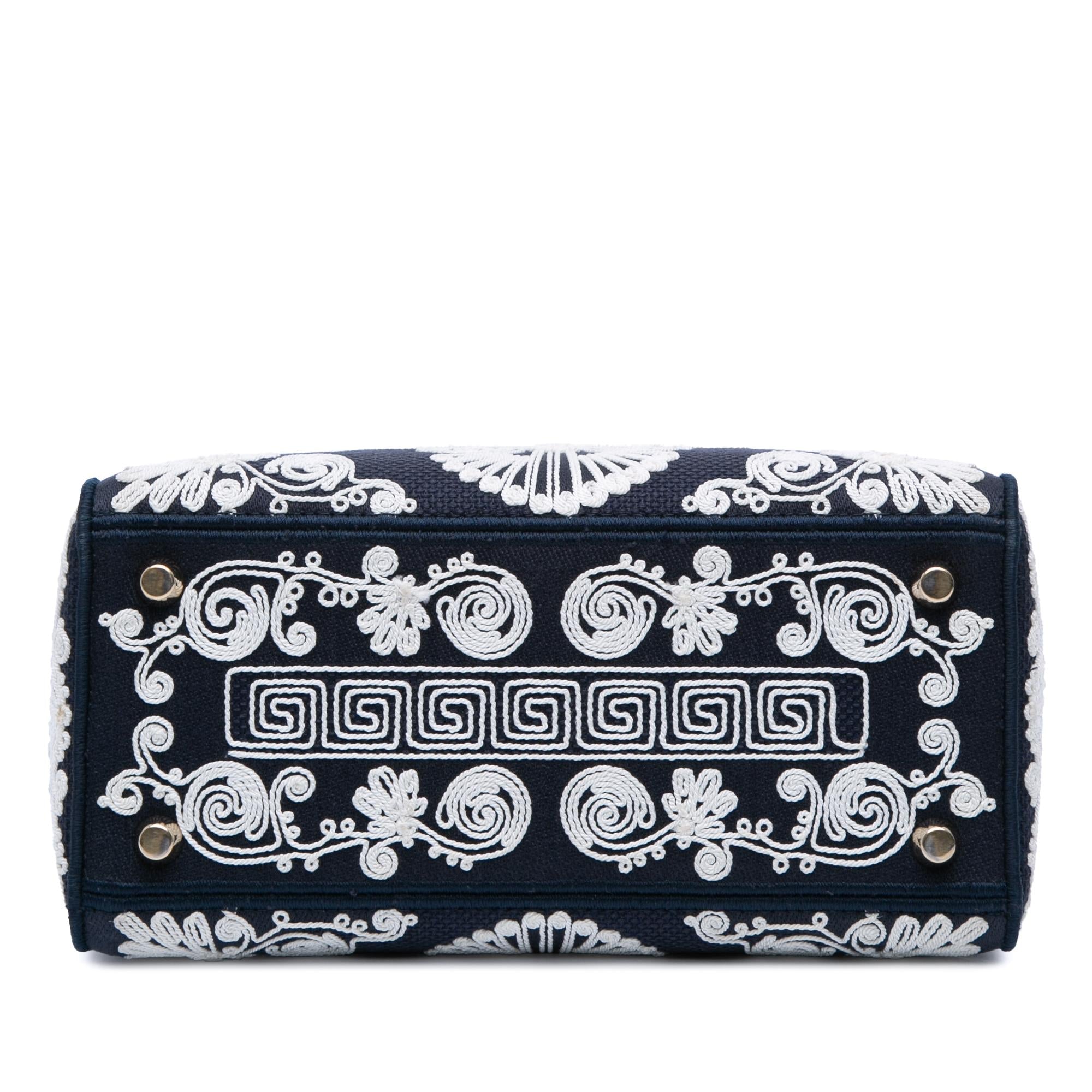 Dior Medium Embroidered Canvas Cornely Lady D Lite