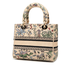 Dior Medium Embroidered Canvas Lady D Lite