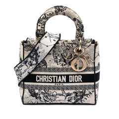 Dior Medium Embroidered Canvas Zodiac Lady D Lite