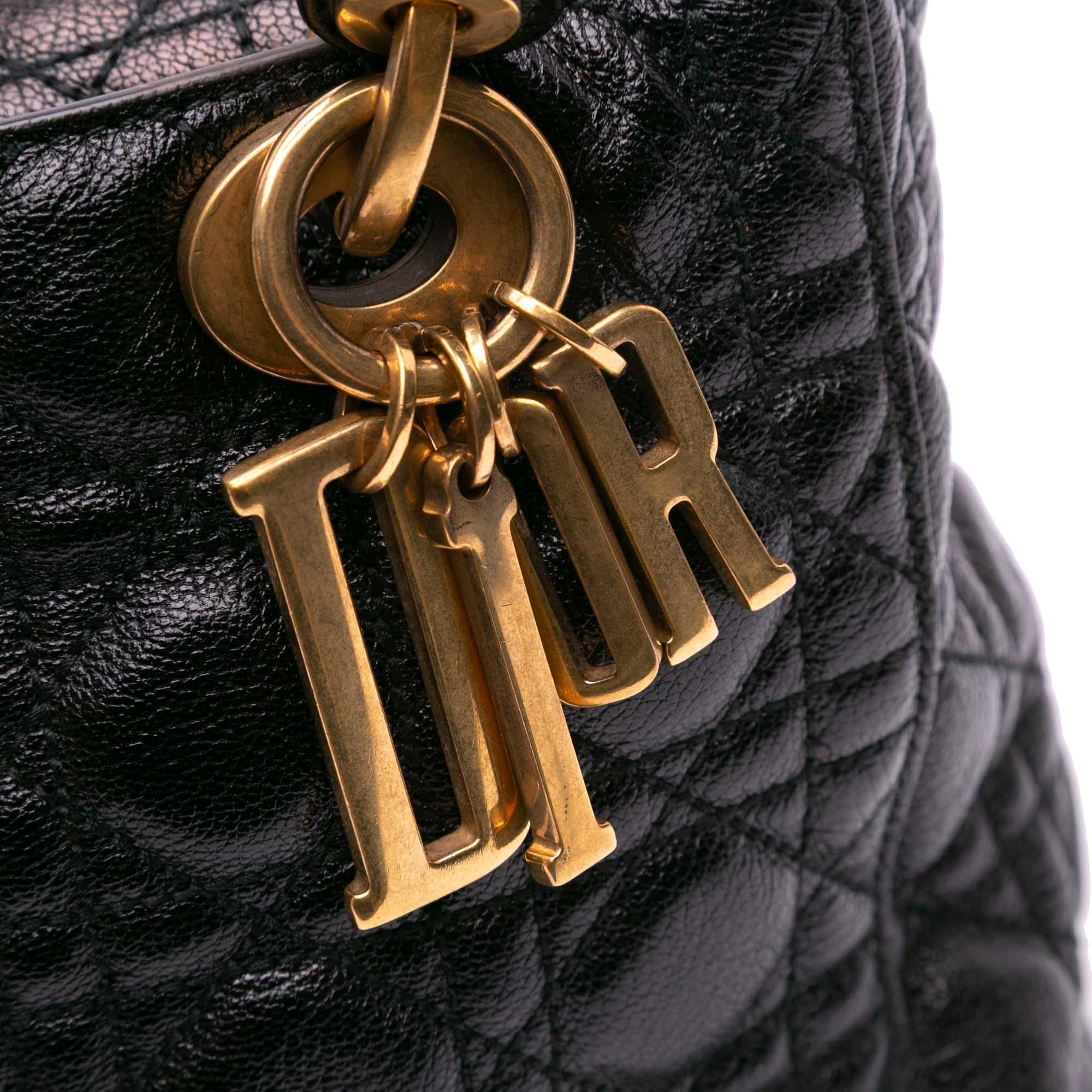 Dior Medium Grained Calfskin Cannage Supple Lady Dior