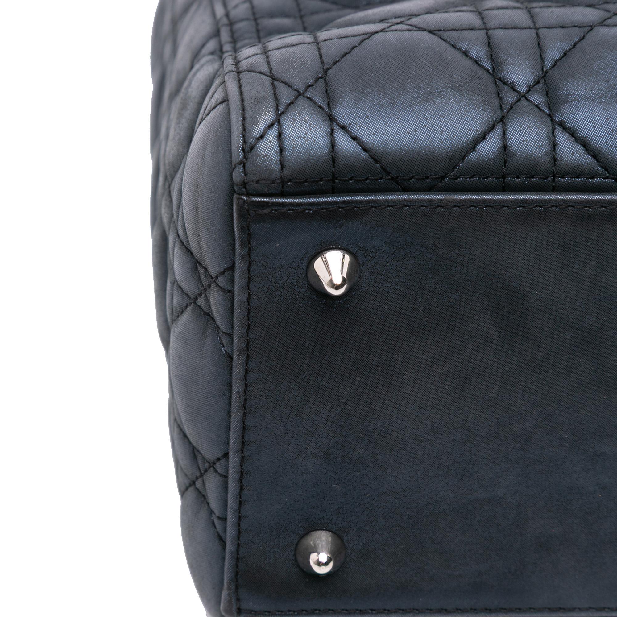 Dior Medium Iridescent Lambskin Cannage Lady Dior