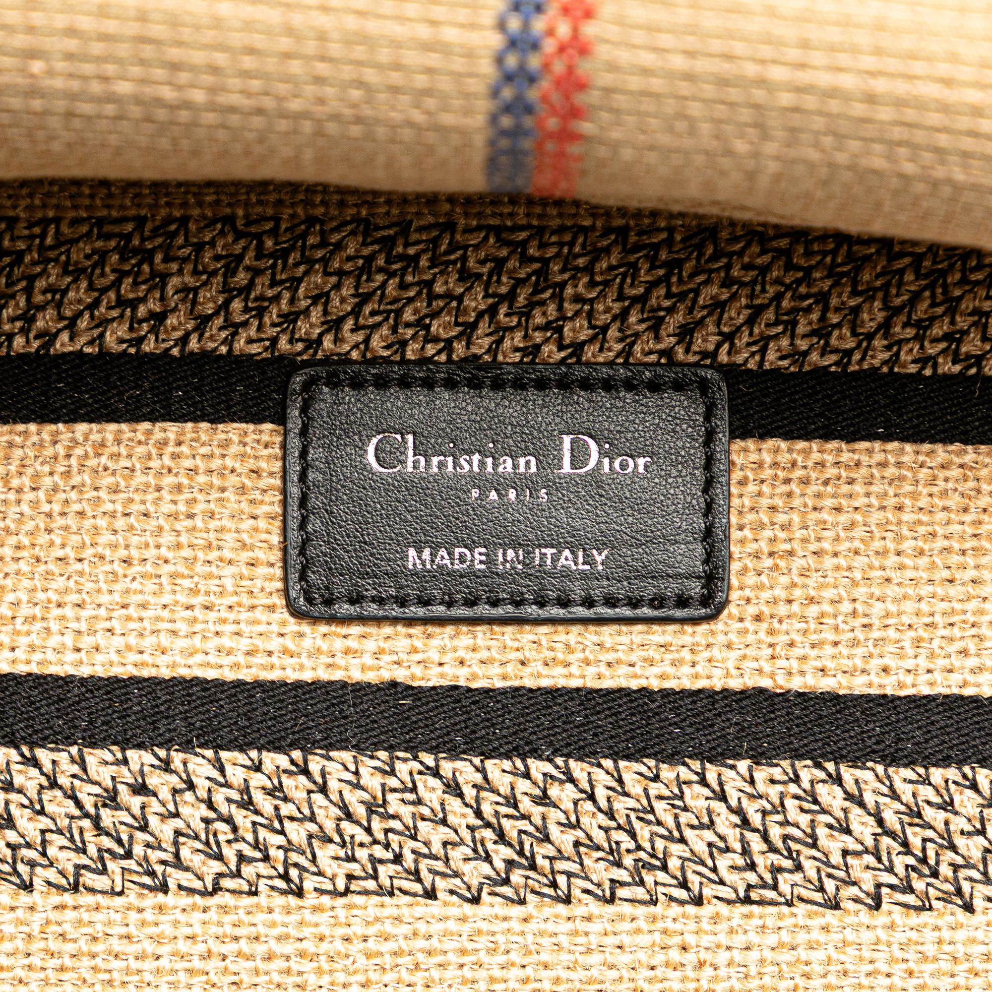 Dior Medium Jute Embroidered Lady D Lite