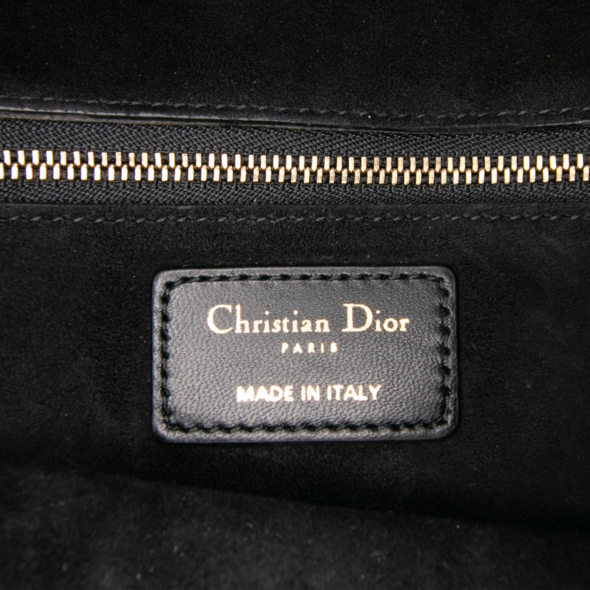 Dior Medium Lambskin Cannage DiorAddict Flap