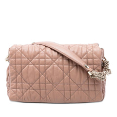 Dior Medium Lambskin Cannage Gaufre Delices Flap