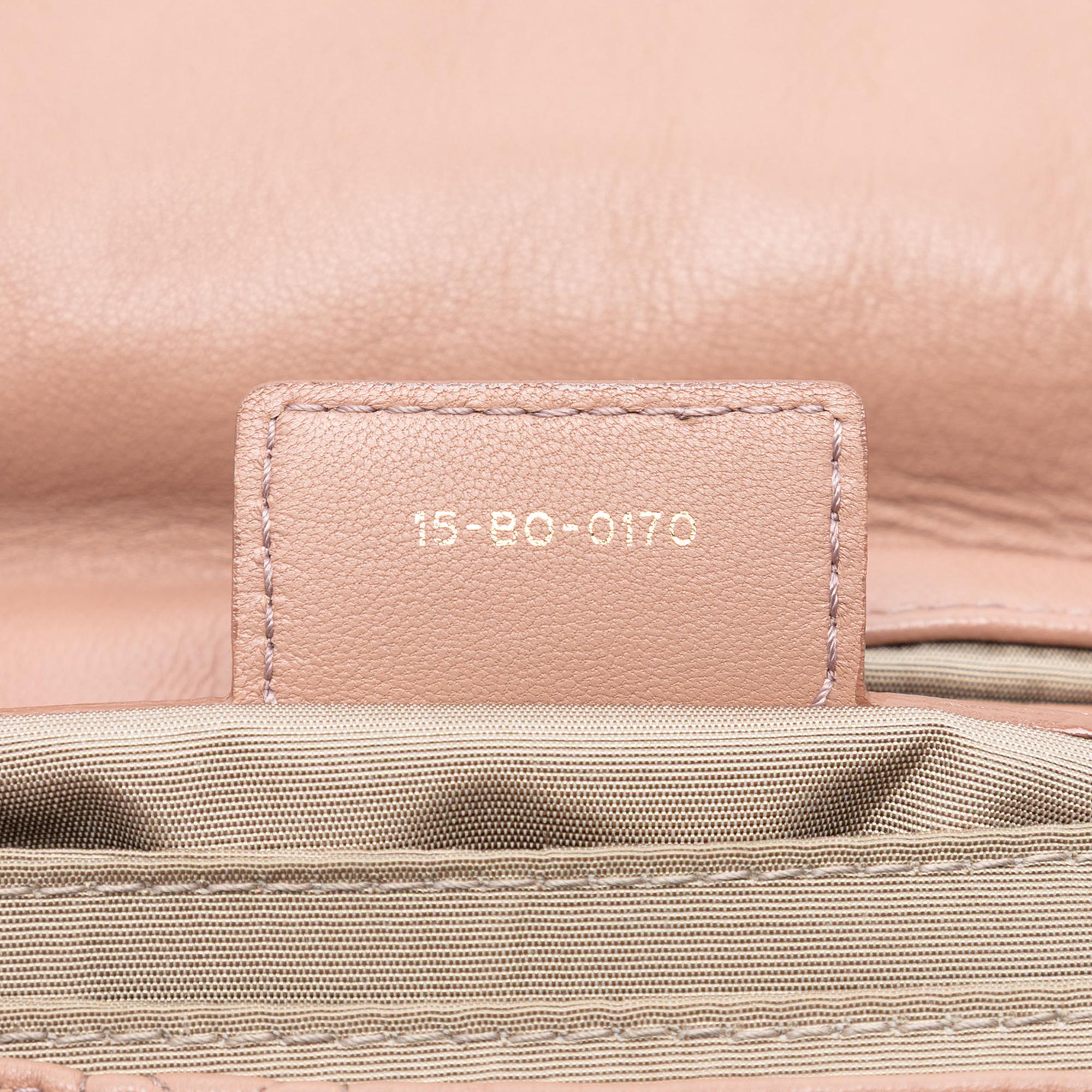 Dior Medium Lambskin Cannage Gaufre Delices Flap