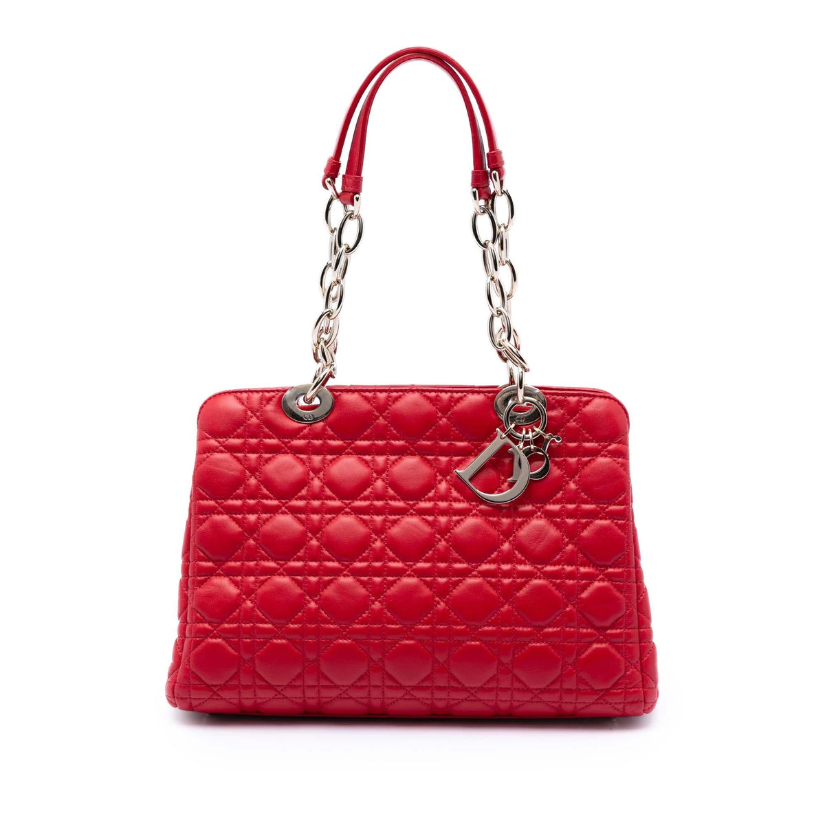 Dior Medium Lambskin Cannage Lady Dior Soft Shopping Tote