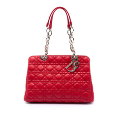 Dior Medium Lambskin Cannage Lady Dior Soft Shopping Tote
