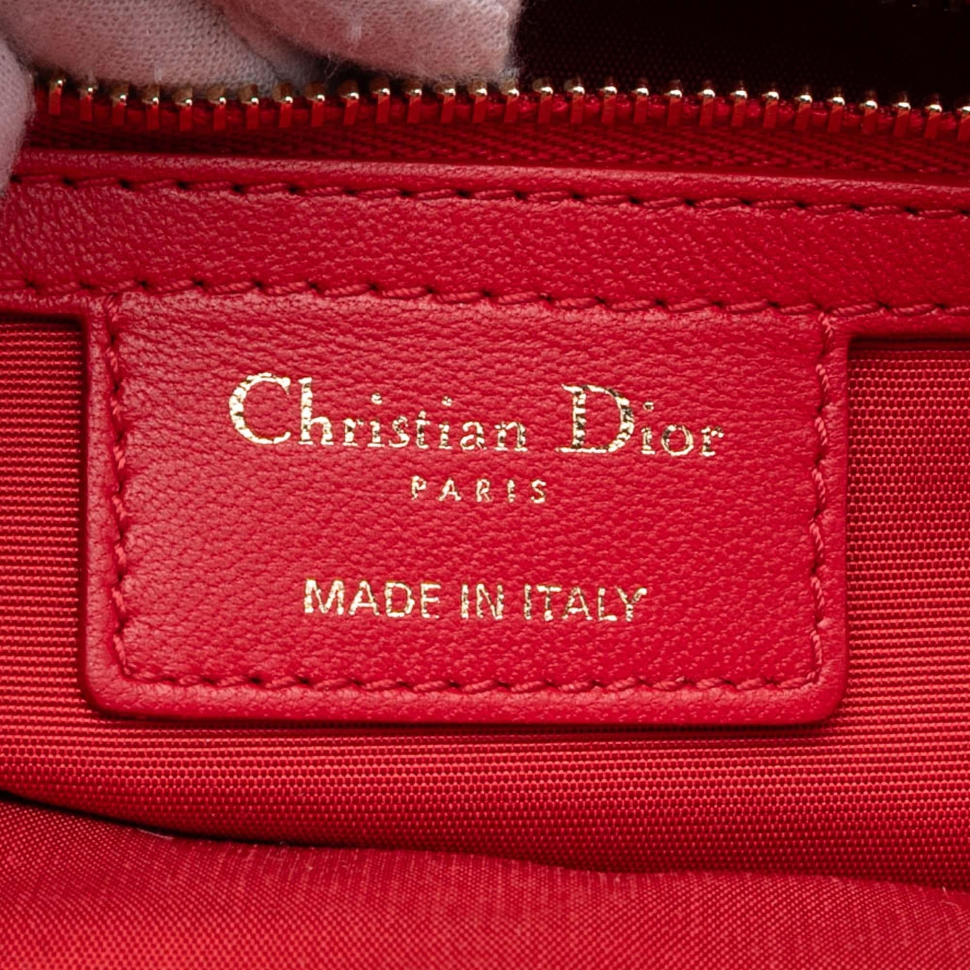 Dior Medium Lambskin Cannage Lady Dior Soft Shopping Tote