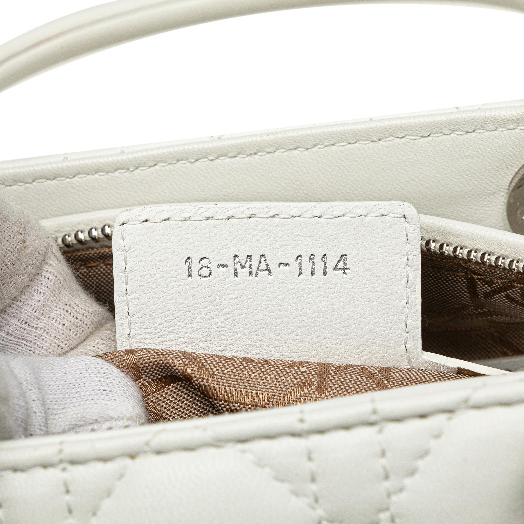 Dior Medium Lambskin Cannage Lady Dior