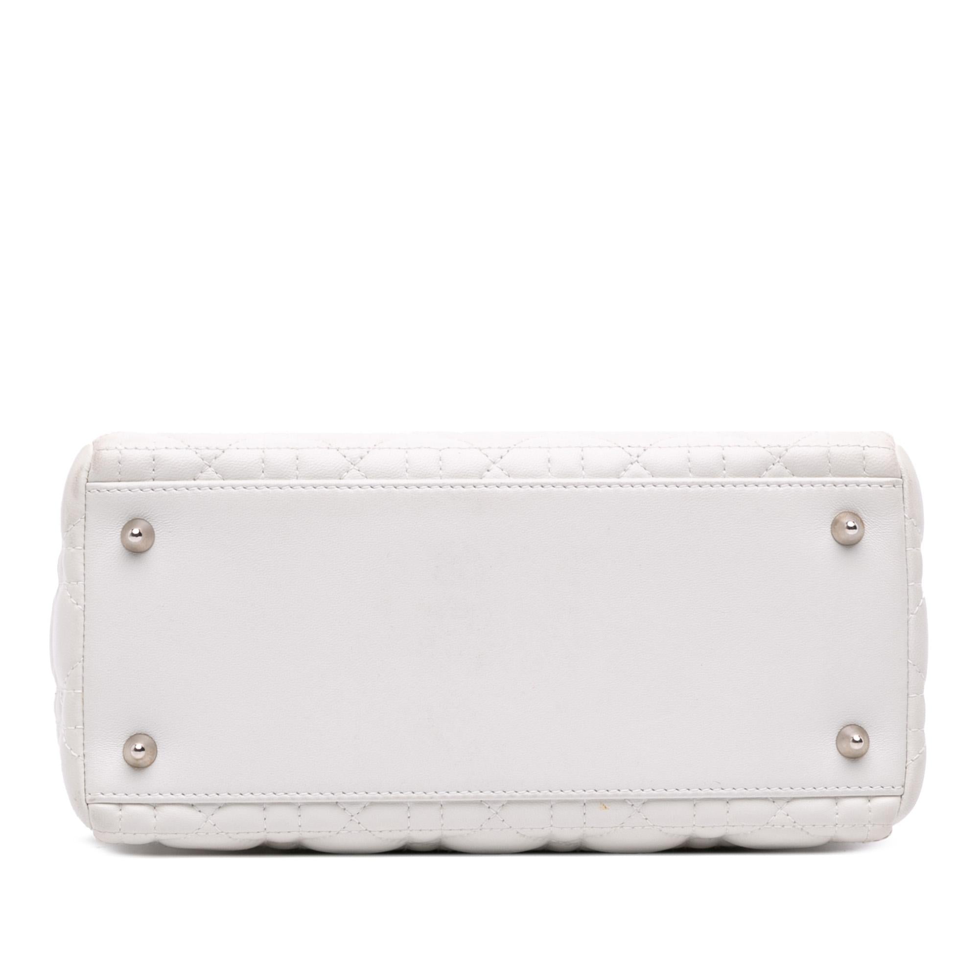 Dior Medium Lambskin Cannage Lady Dior