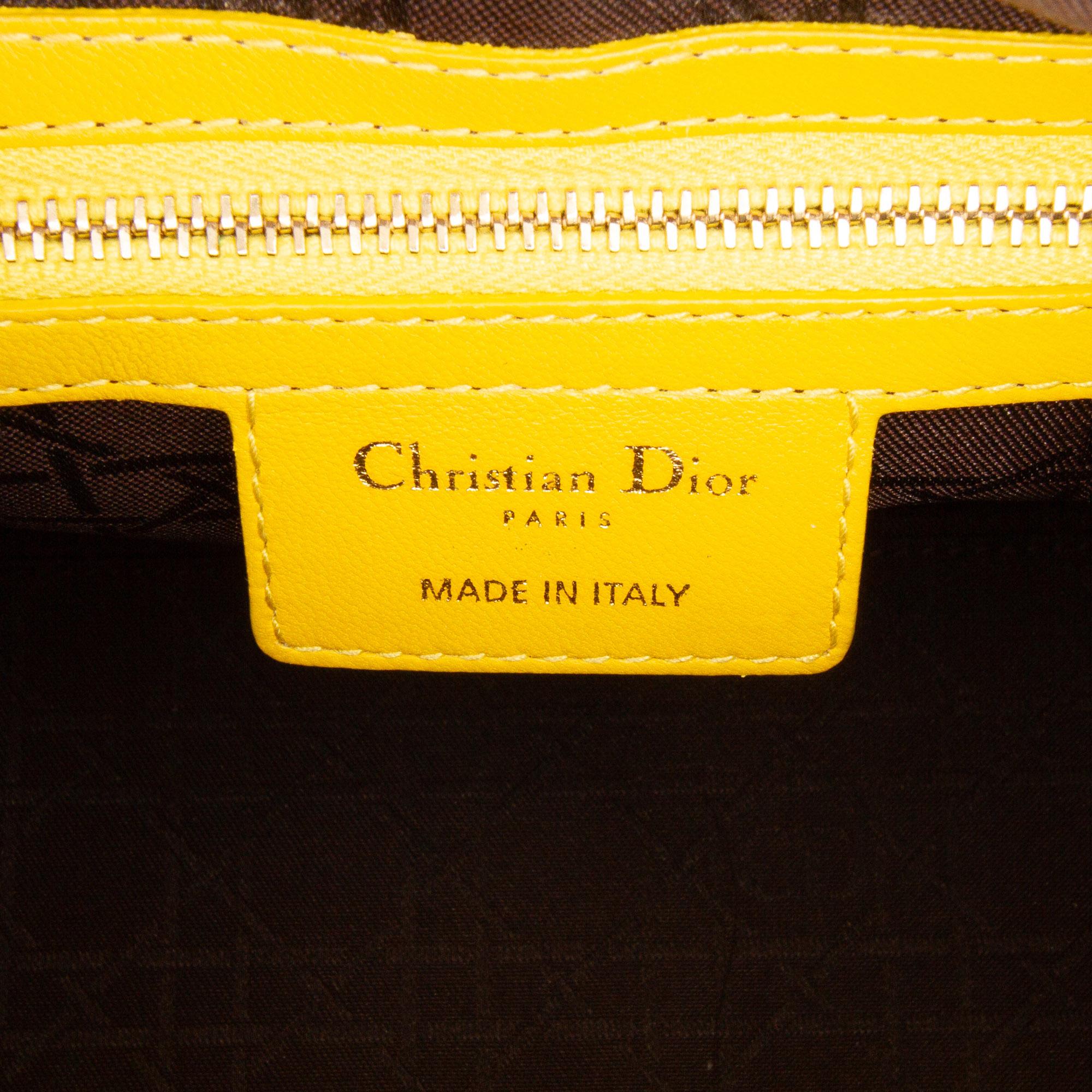 Dior Medium Lambskin Cannage Lady Dior