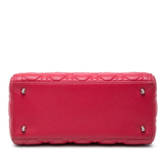 Dior Medium Lambskin Cannage Lady Dior