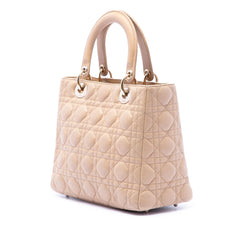 Dior Medium Lambskin Cannage Lady Dior
