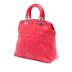 Dior Medium Lambskin Cannage Polochon Granville Satchel
