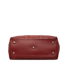 Dior Medium Lambskin Cannage Polochon Granville Satchel