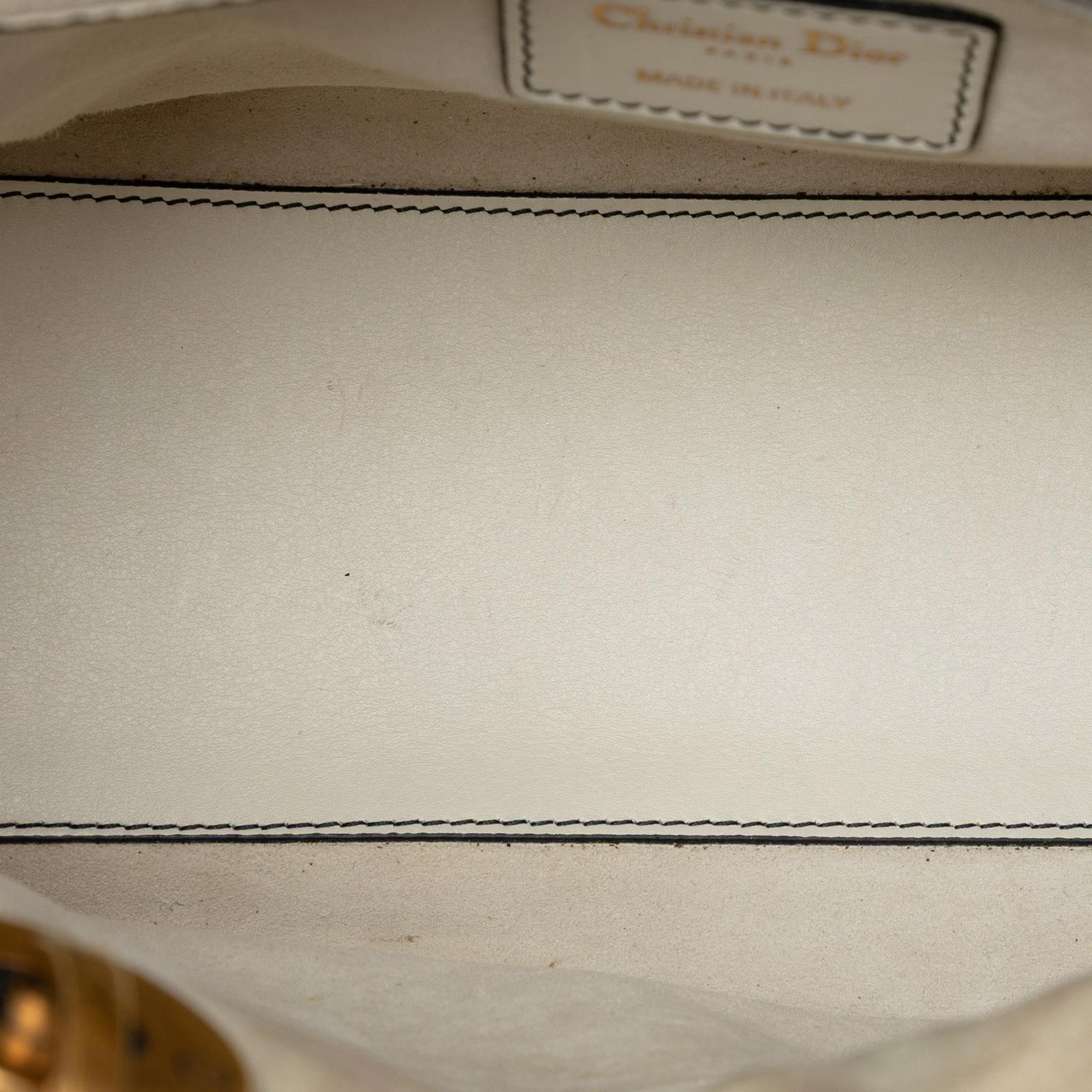 Dior Medium Lambskin Cannage Studded Supple Lady Dior