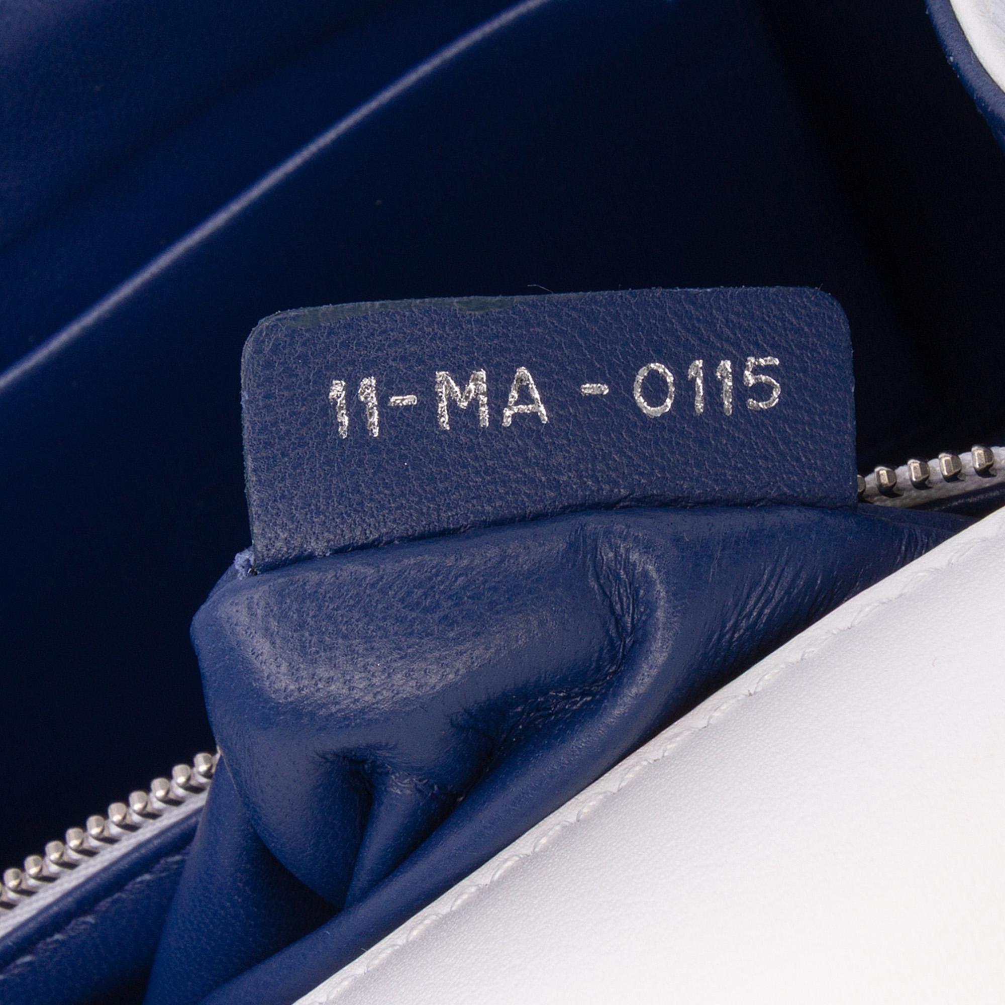 Dior Medium Lambskin Embroidered Diorama Flap