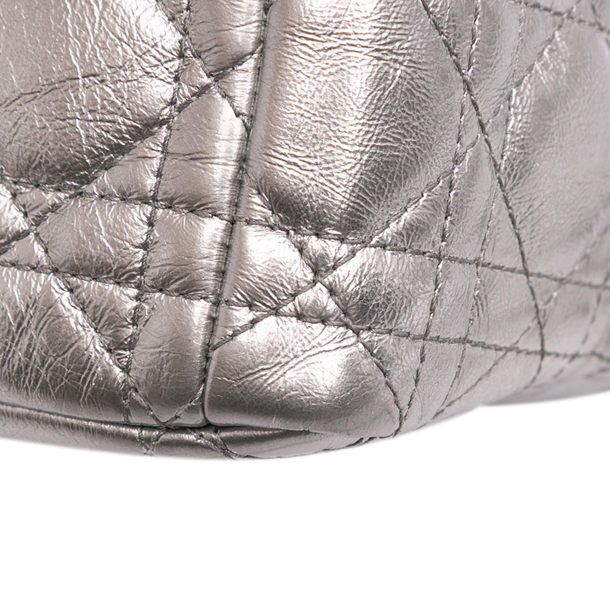 Dior Medium Metallic Calfskin Cannage Supple Caro Bag