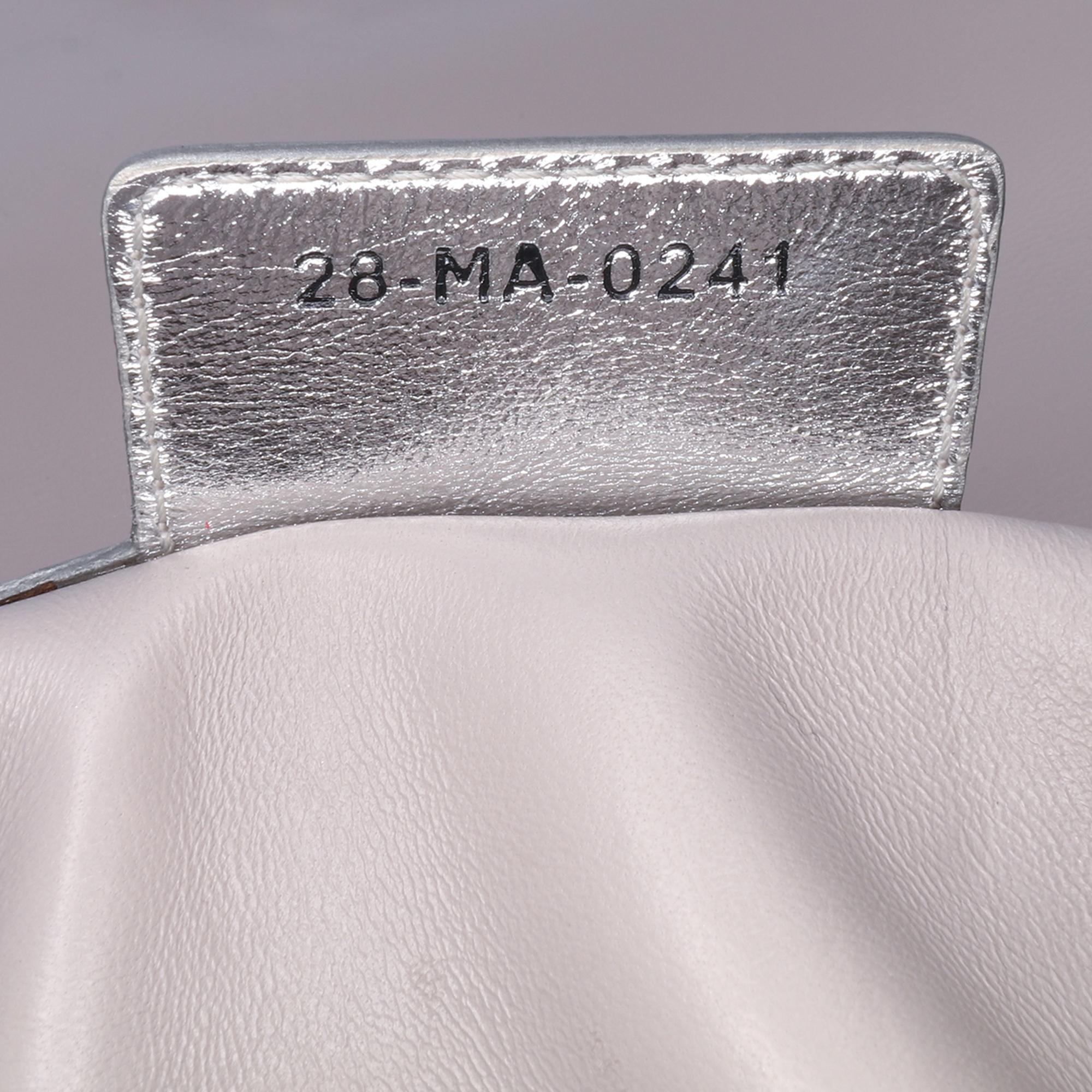 Dior Medium Metallic Calfskin Cannage Supple Caro Bag