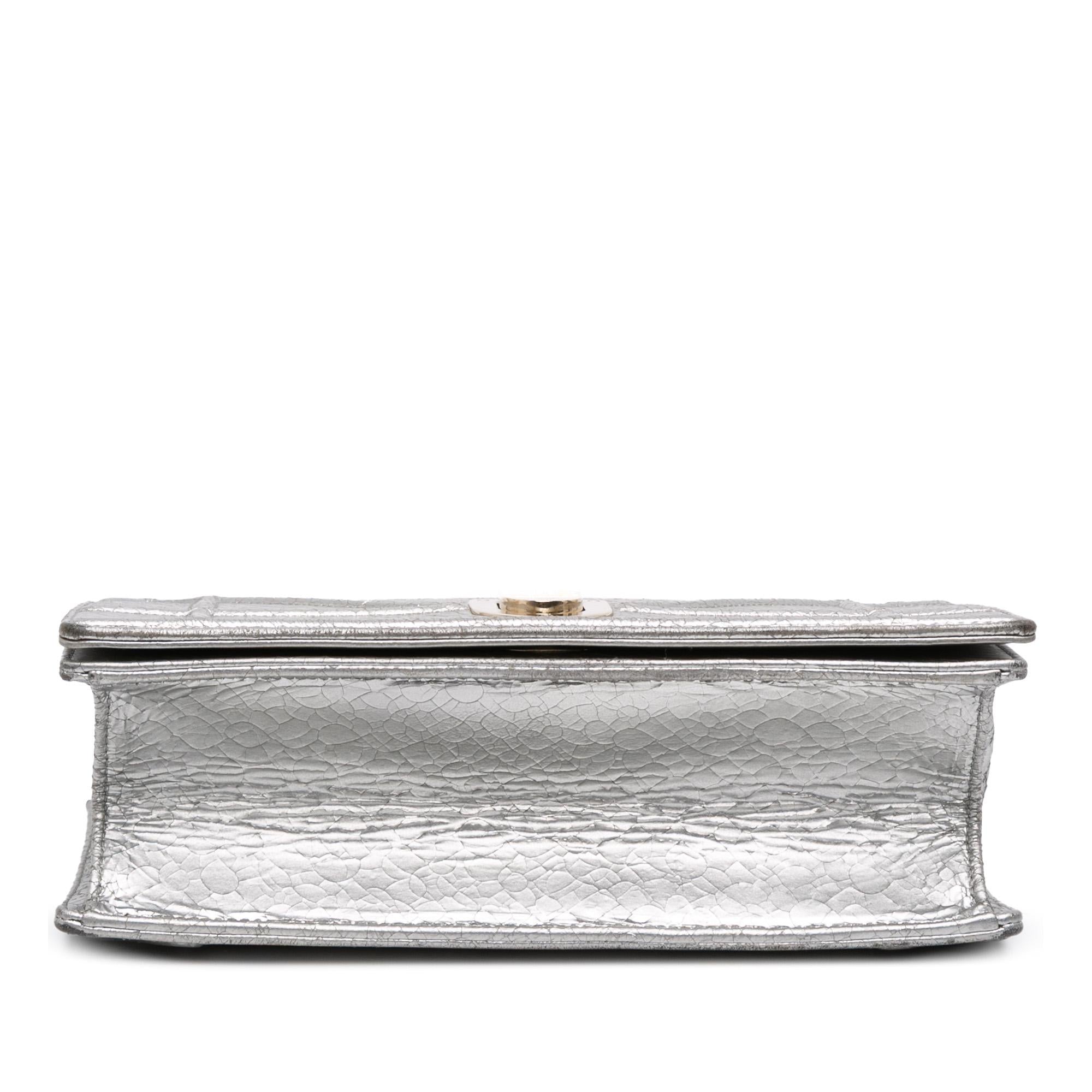 Dior Medium Metallic Ceramic Effect Deerskin Diorama Flap