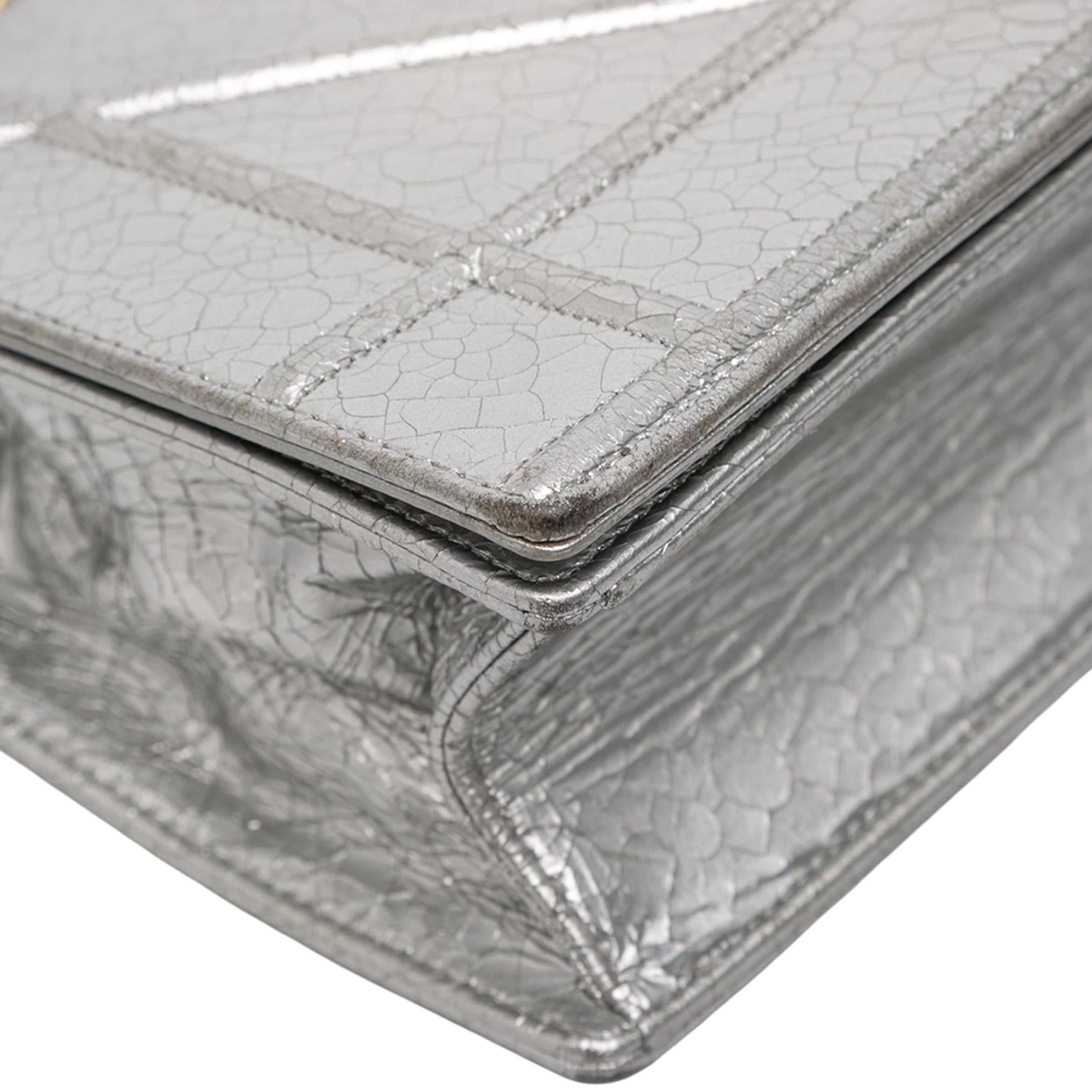 Dior Medium Metallic Ceramic Effect Deerskin Diorama Flap