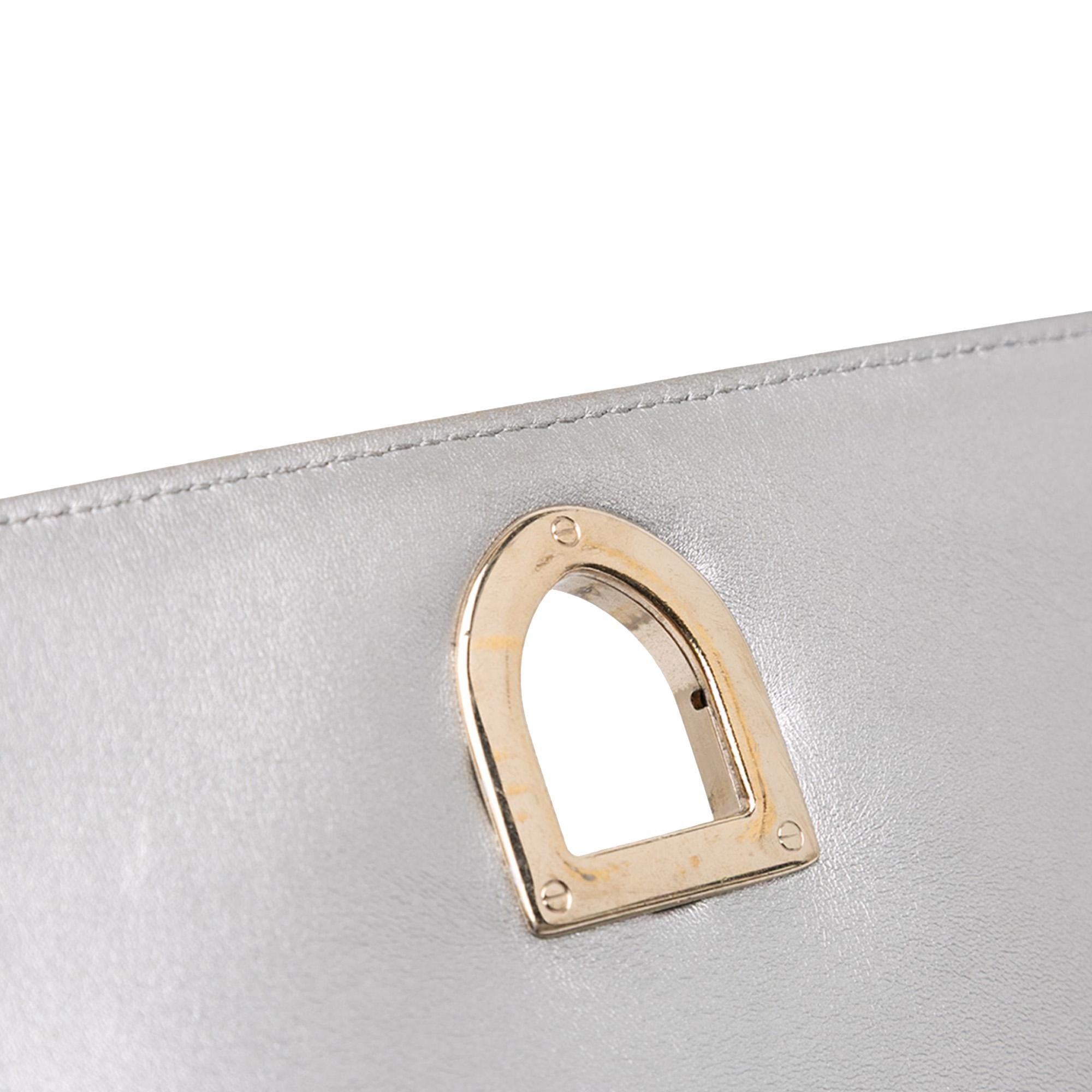 Dior Medium Metallic Ceramic Effect Deerskin Diorama Flap