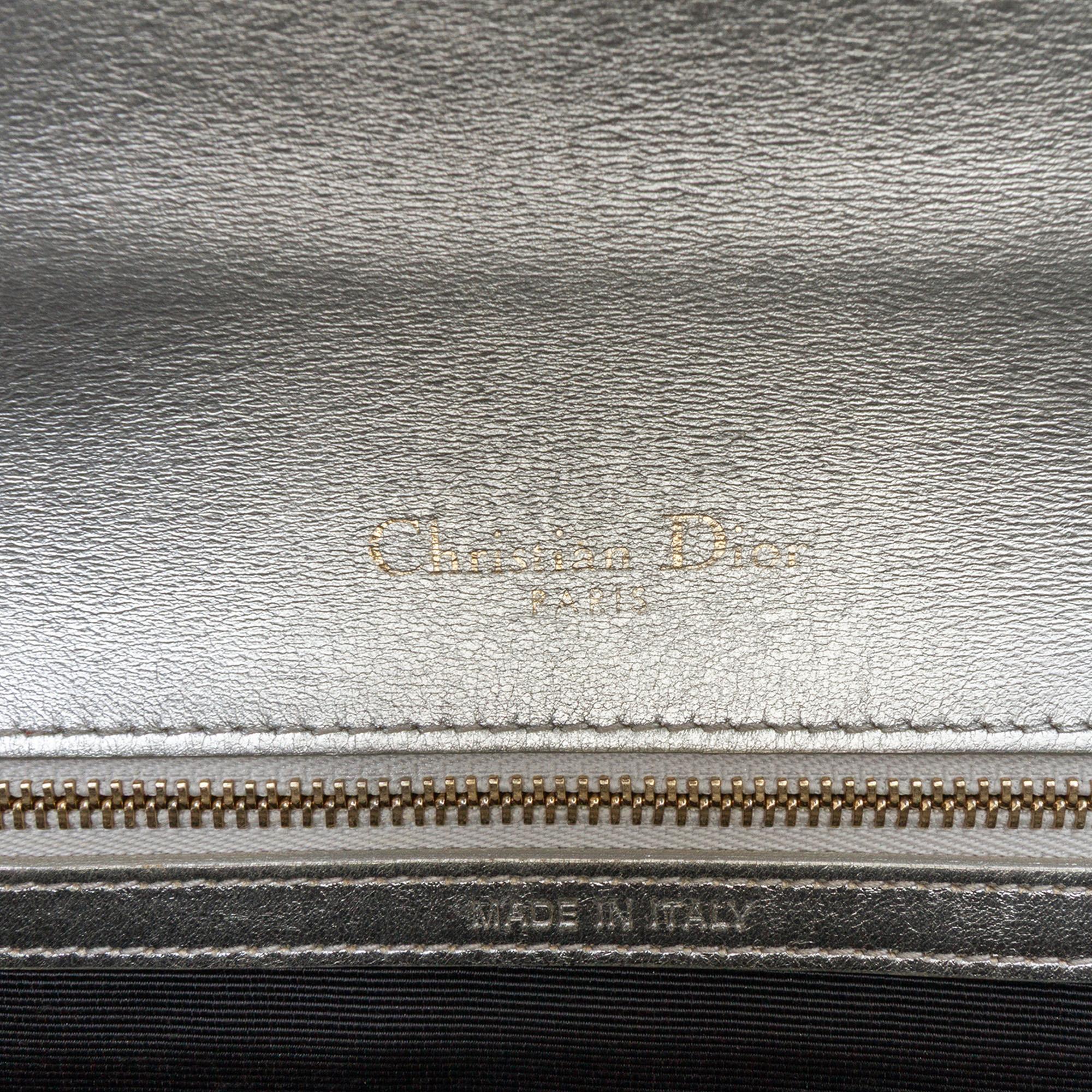 Dior Medium Metallic Ceramic Effect Deerskin Diorama Flap