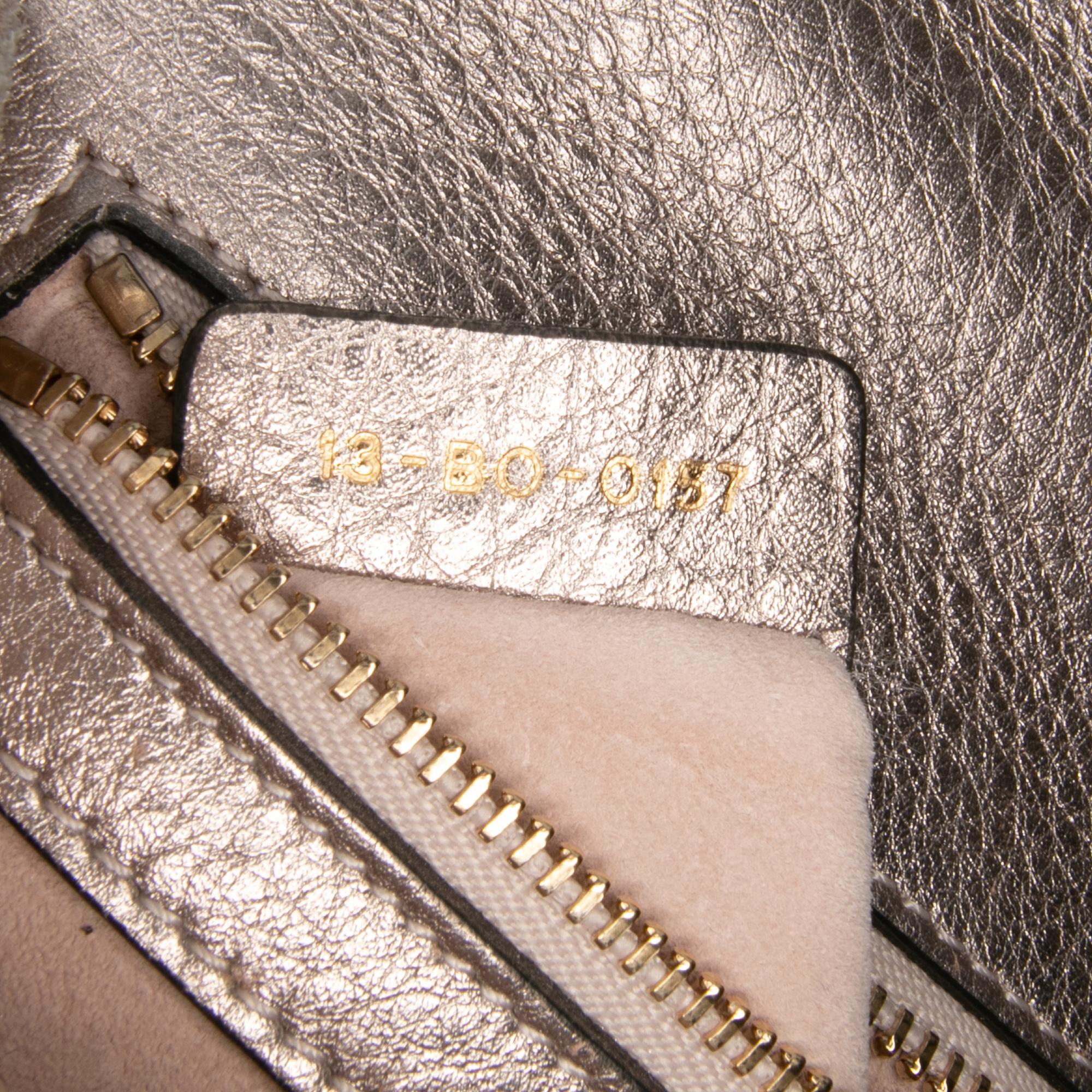 Dior Medium Metallic Grained Calfskin Diorama Flap