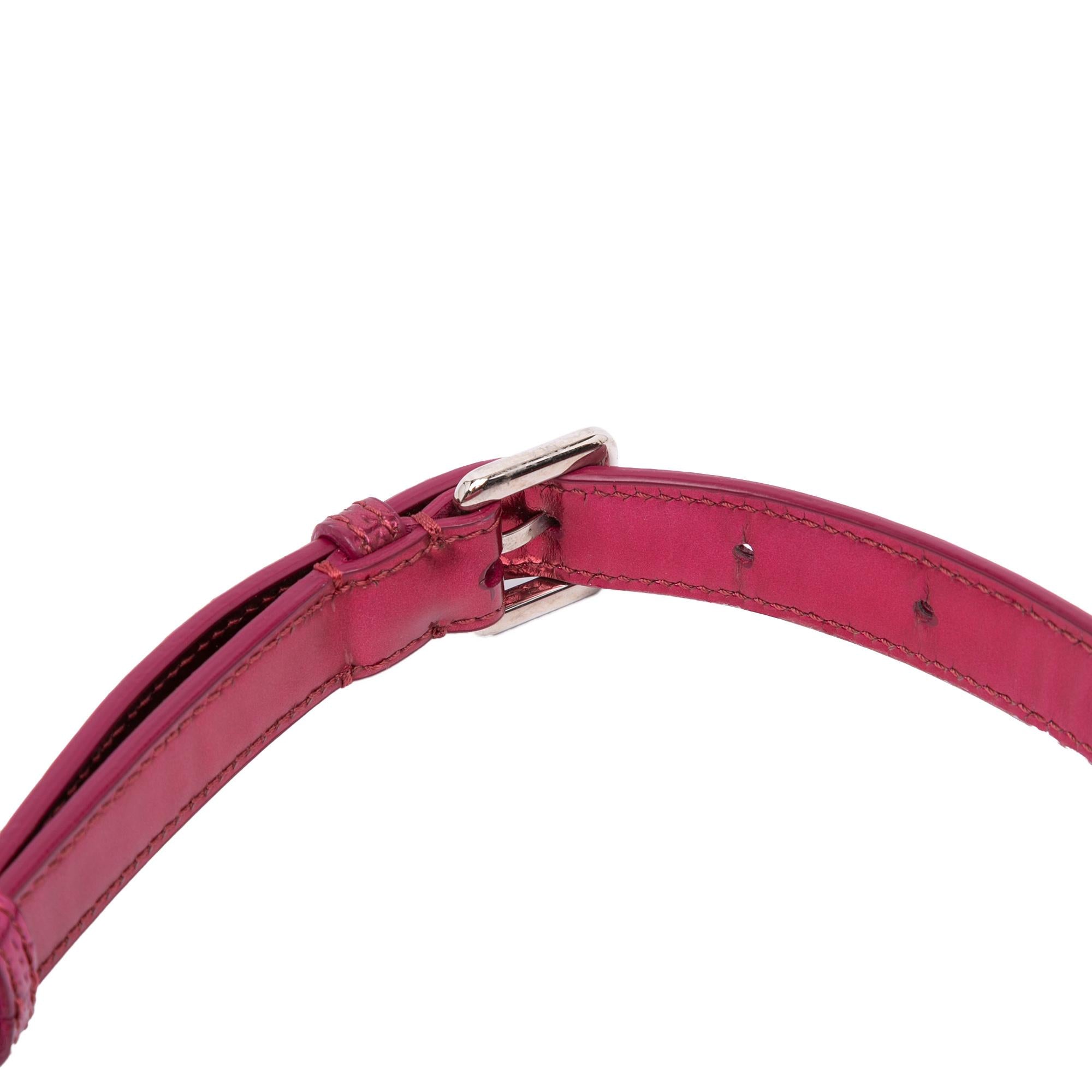 Dior Medium Metallic Patent Microcannage Diorama Flap