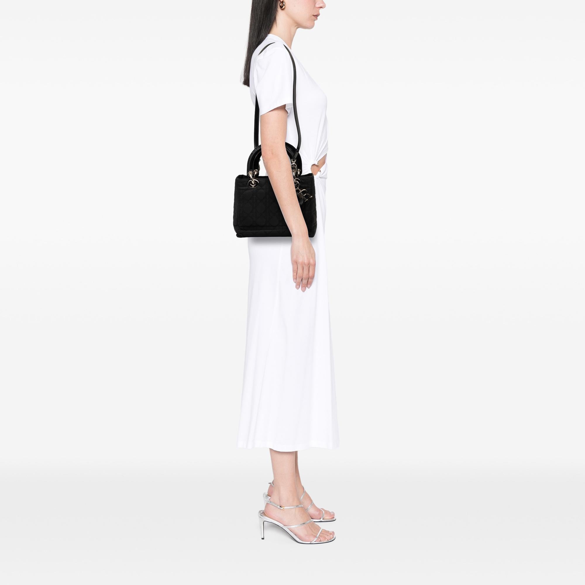 Dior Medium Nylon Cannage Lady Dior