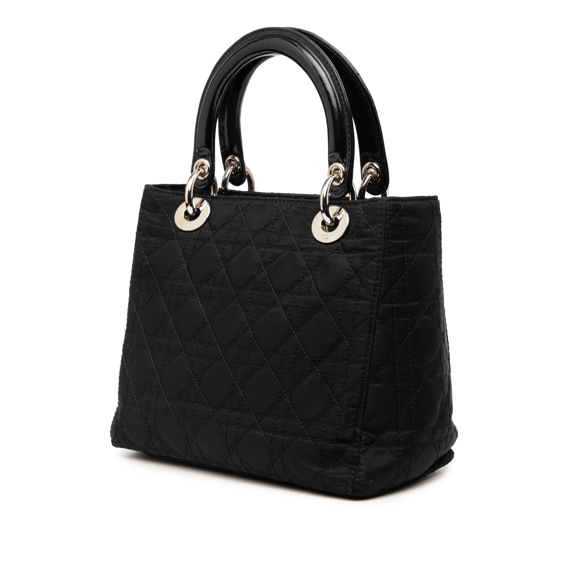Dior Medium Nylon Cannage Lady Dior