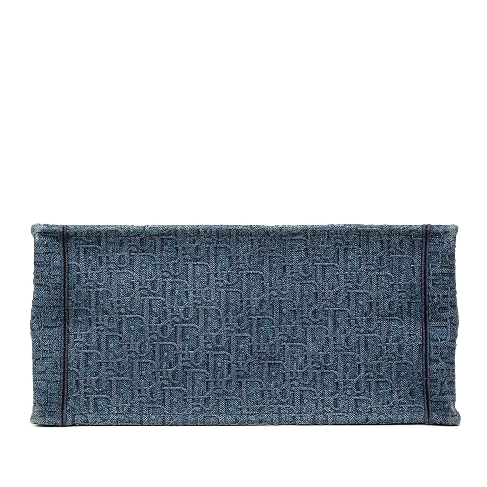 Dior Medium Oblique Denim Book Tote