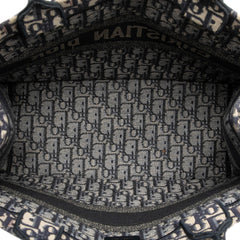 Dior Medium Oblique Embroidered Canvas Book Tote