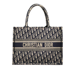 Dior Medium Oblique Embroidered Canvas Book Tote