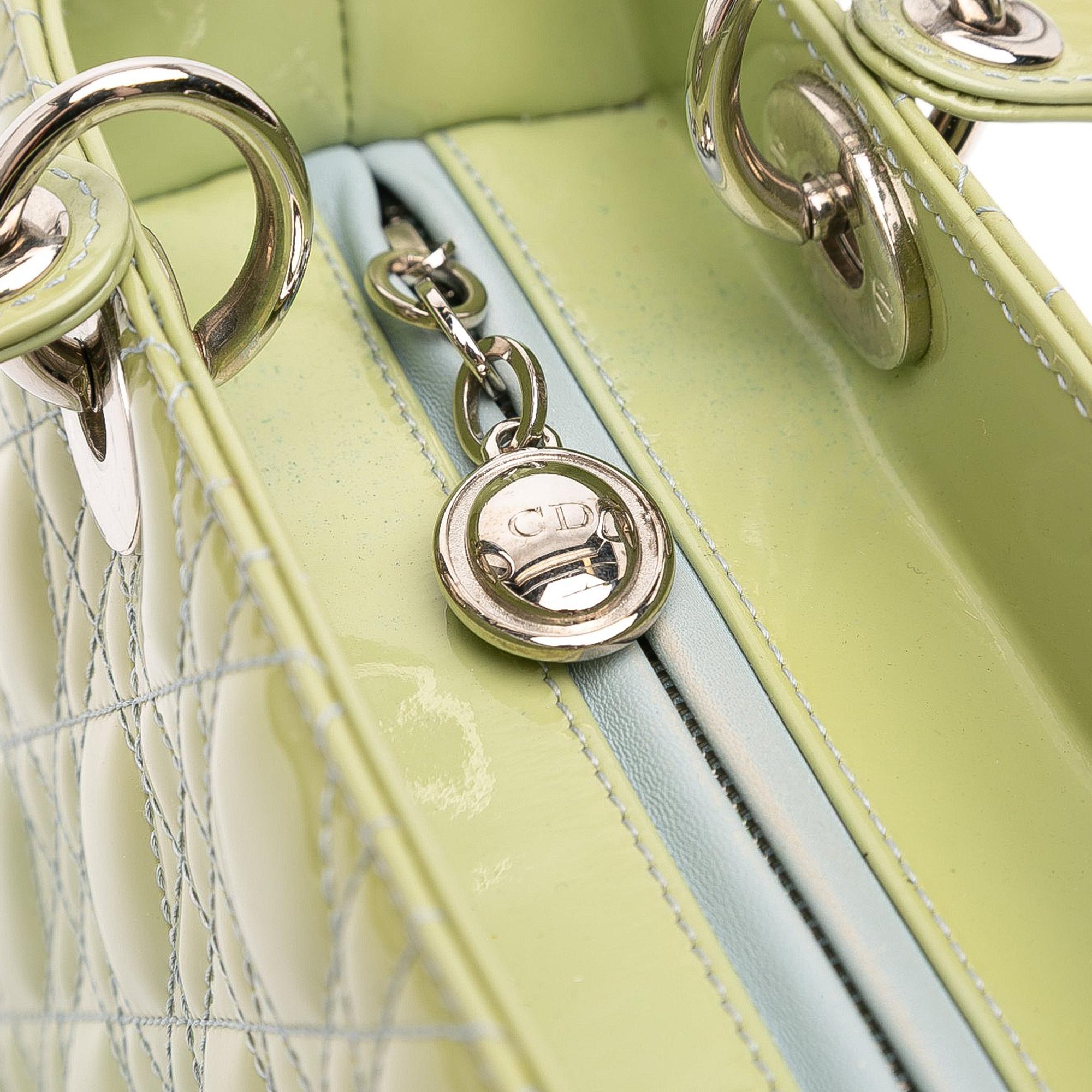 Dior Medium Patent Cannage Lady Dior