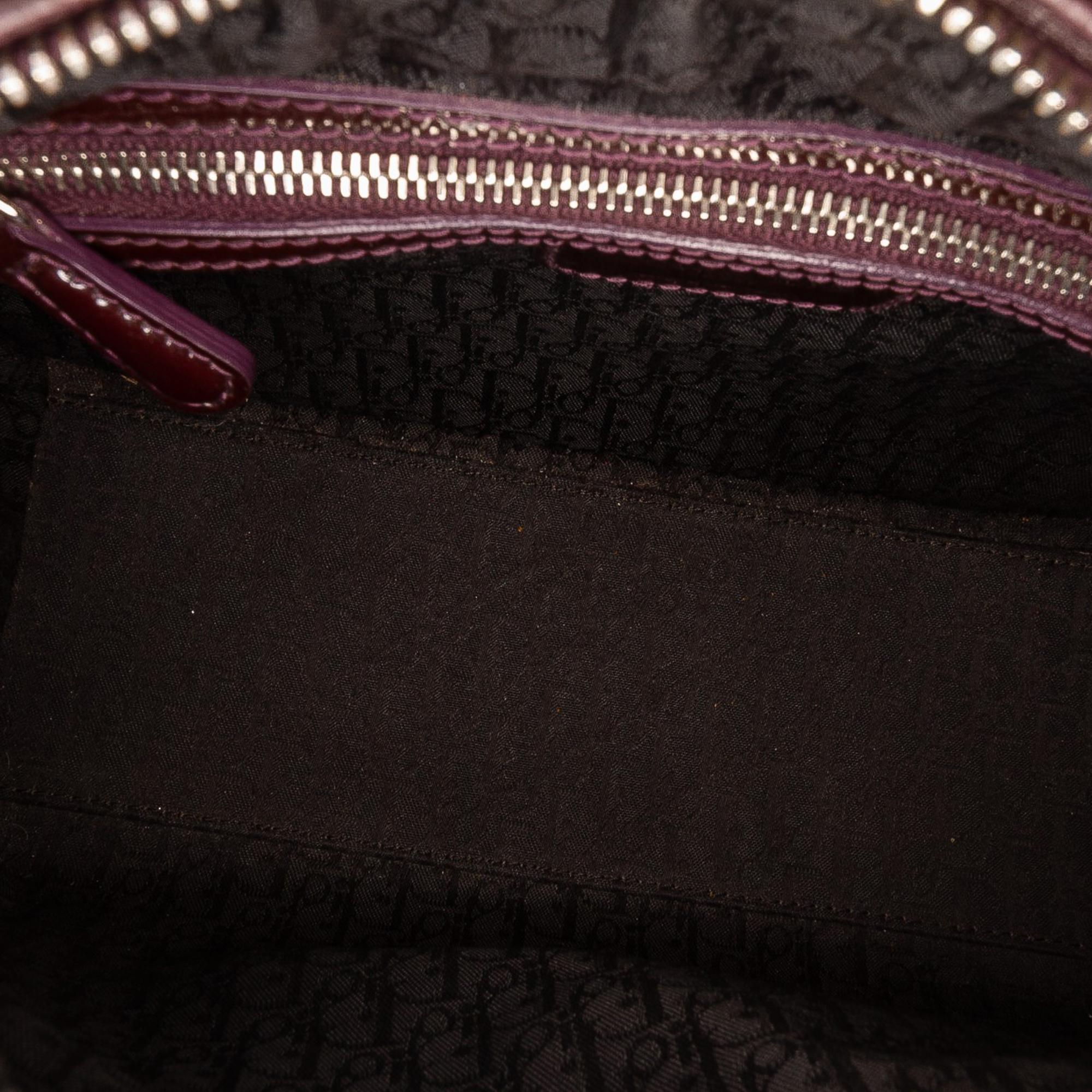Dior Medium Patent Cannage Lady Dior