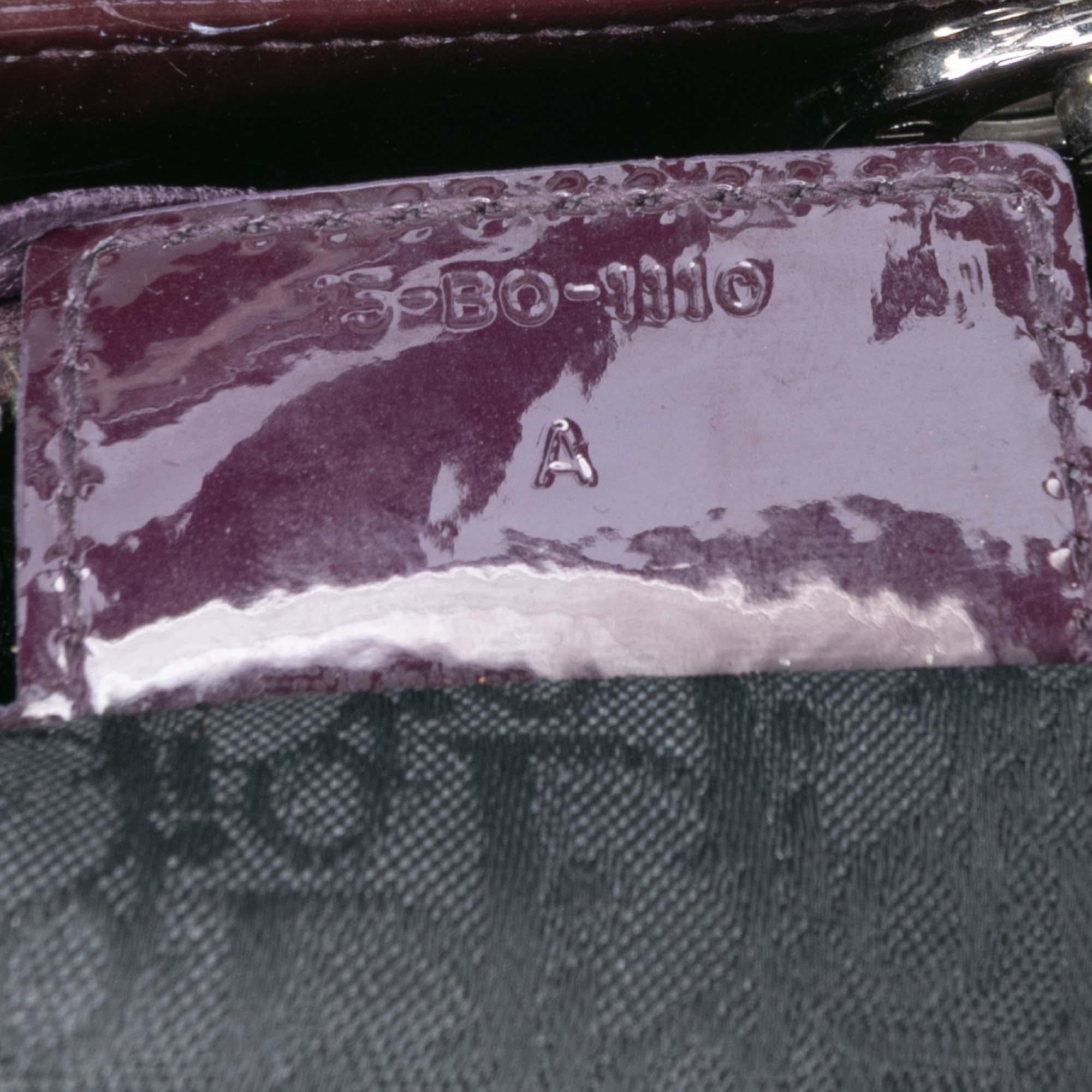 Dior Medium Patent Cannage Lady Dior
