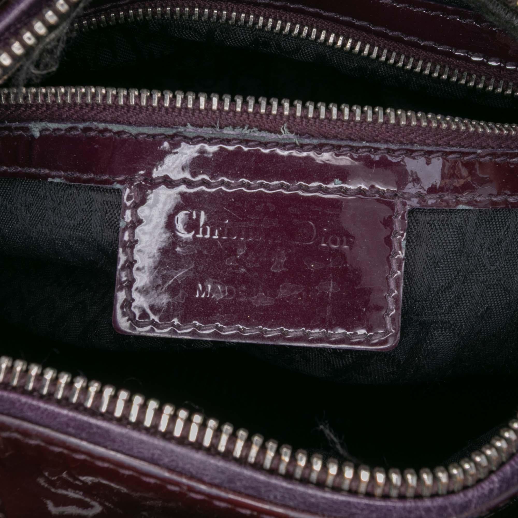 Dior Medium Patent Cannage Lady Dior