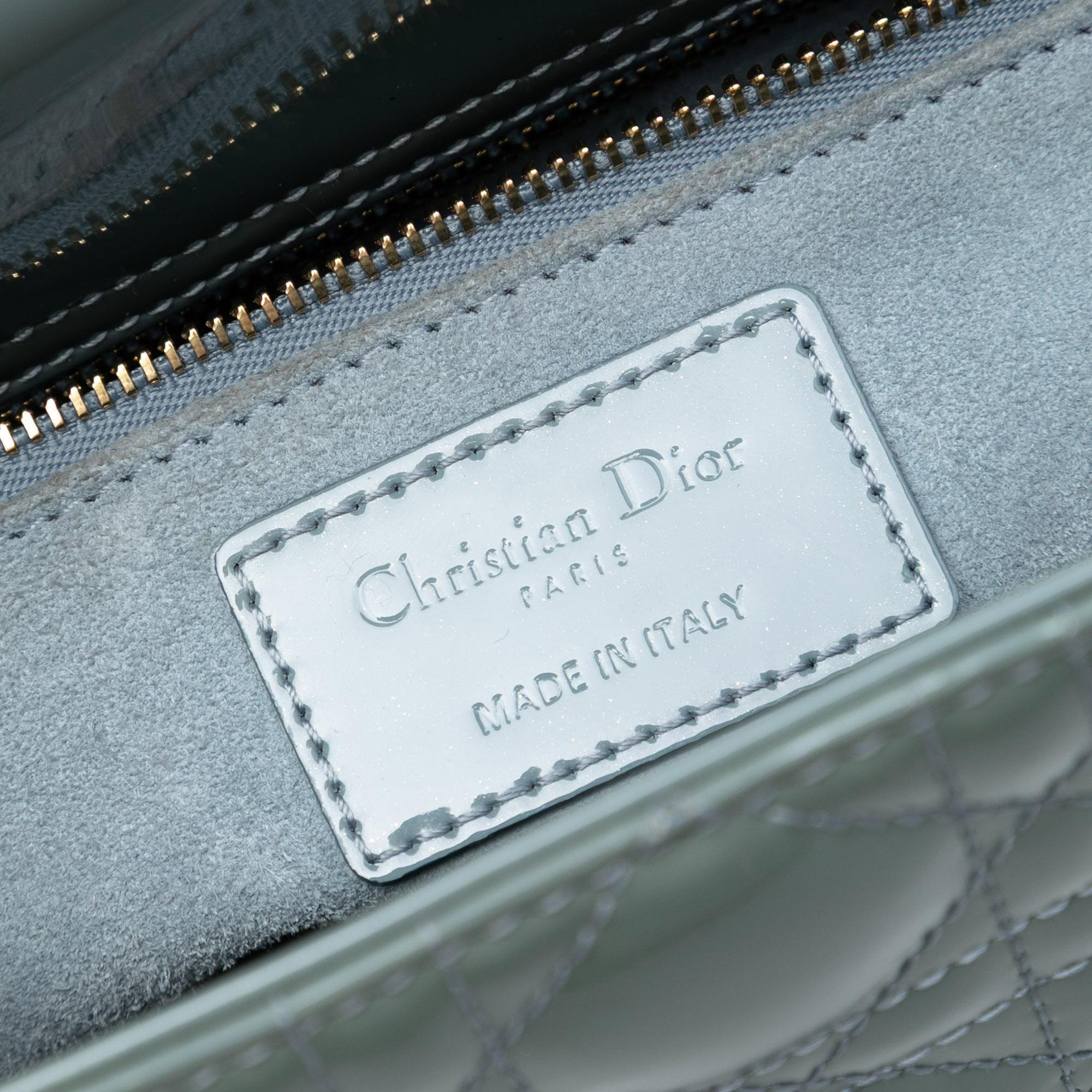 Dior Medium Patent Cannage Lady Dior