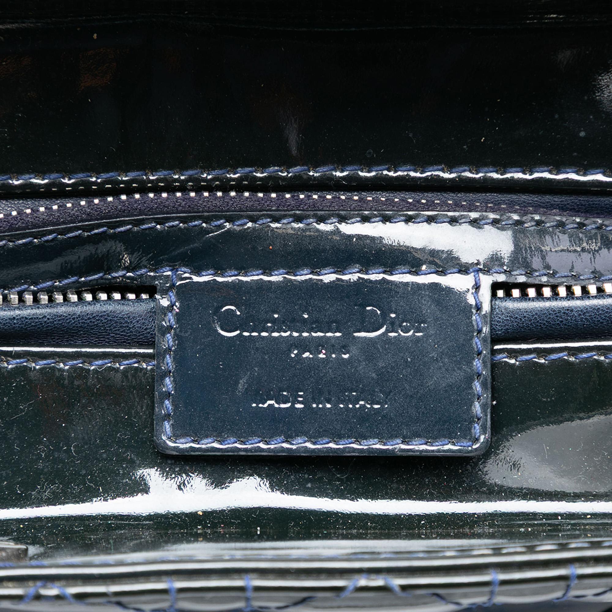 Dior Medium Patent Cannage Lady Dior