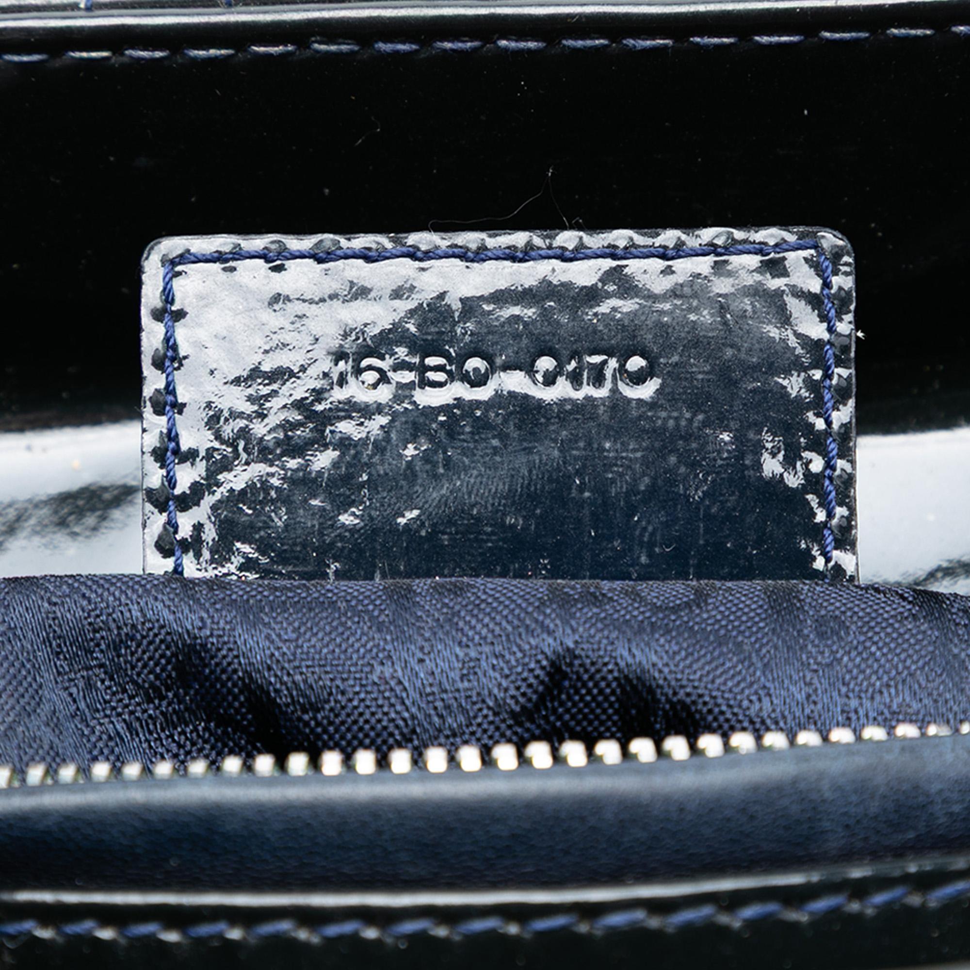 Dior Medium Patent Cannage Lady Dior