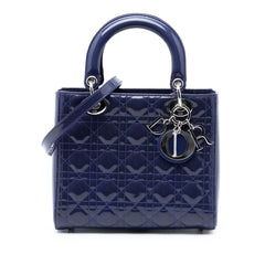 Dior Medium Patent Cannage Lady Dior