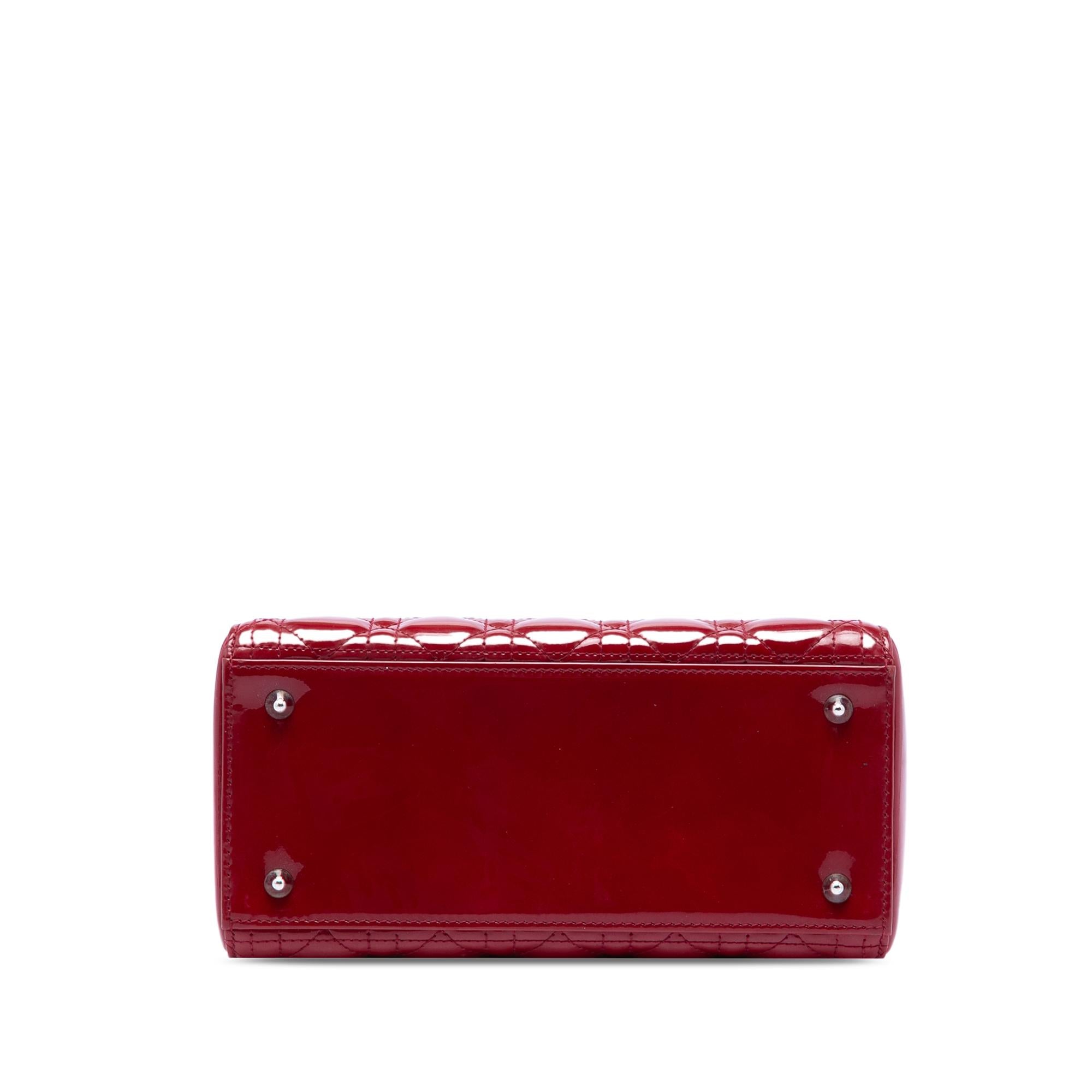 Dior Medium Patent Cannage Lady Dior